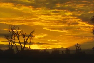 Sunset on Green River Wyoming